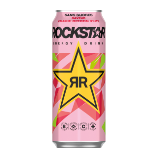 ROCKSTAR FRAISE CITRON - CANETTE 50 CL / 12