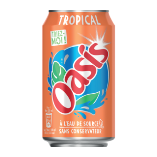 OASIS-TROPICAL- CANETTE FAT 33 CL /24