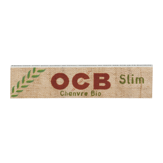 PAPIER CIGARETTE SLIM CHANVRE BIO OCB / 50