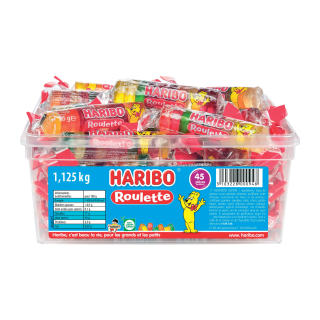 BONBON ROULETTE FRUIT HARIBO TUBO /45 