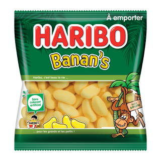 BONBON BANAN'S HARIBO SACHET 120G/30 