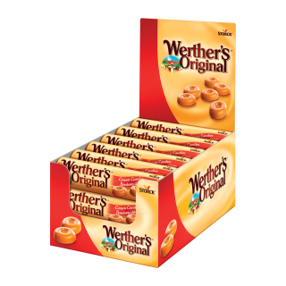 BONBONS DURS CARAMEL WERTHER'S ORIGINAL ROULEAU X10 50G/24