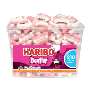 BONBON GELIFIES DENTIER HARIBO TUBO 210 PIECES/1