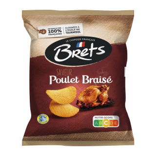 CHIPS POULET BRAISE BRETS SACHET 25G / 32