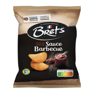 CHIPS  SAUCE BARBECUE  BRETS SACHET 25G / 32