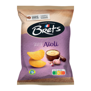 CHIPS AÏOLI BRETS SACHET 125G / 10