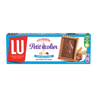 PETIT ECOLIER BISCUIT CHOCOLAT AU LAIT LU BOITE CARTON 150G /14