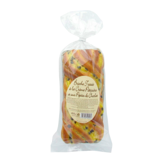 BRIOCHE TRESSEE A LA CREME PATISSIERE ET AUX PEPITES DE CHOCOLAT SACHET 400 G / 7