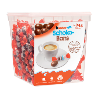 SCHOKOBONS BONBONS BILLES AU CHOCOLAT AU LAIT KINDER TUBO 2KG /345