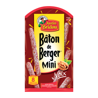 BATON DE BERGER MINI NOIX JUSTIN BRIDOU SACHET 80G /10