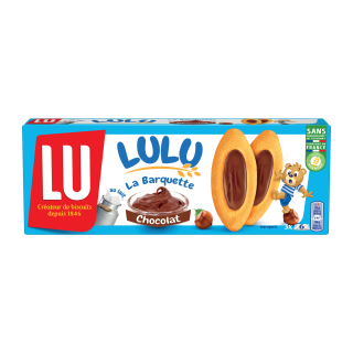 LULU LA BARQUETTE GENOISE CHOCOLAT NOISETTES LU BOITE CARTON 120G /20