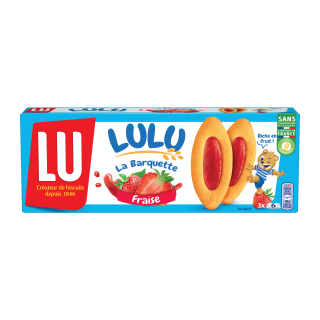 LULU LA BARQUETTE GENOISE FRAISE LU BOITE CARTON 120G /20