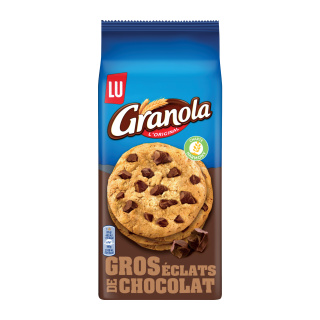 GRANOLA XTRA COOKIE CHOCOLAT LU BOITE CARTON 184G /10