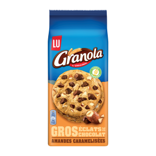 COOKIE CHOCOLAT AMANDE GRANOLA XTRA LU BOITE CARTON 184G /10