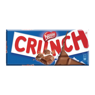 CRUNCH CHOCOLAT LAIT CEREALE CRUNCH TABLETTE 100G /20