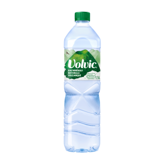 EAU MINERALE NATURELLE PLATE VOLVIC BOUTEILLE PET 1,5 L / 12