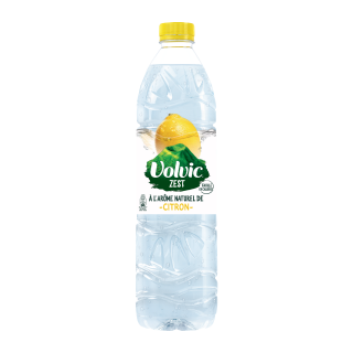 EAU MINERALE NATURELLE PLATE AROMATISEE CITRON VOLVIC ZEST BOUTEILLE PET 1,5 L / 6