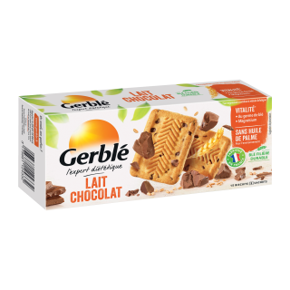 BISCUIT LAIT CHOCOLAT GERBLÉ BOITE CARTON 172G /12