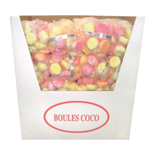 BOULE COCO ZIP ZAP SACHET 200G PRESENTOIR/55