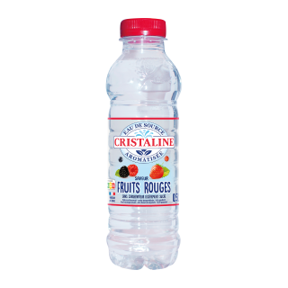 EAU CRISTALINE AROMATISEE FRUITS ROUGES BOUTEILLE 50 CL / 24