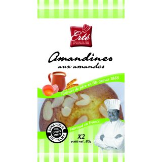 AMANDINES AUX AMANDES ET ŒUFS FRAIS ERTE SACHET 80 G / 24