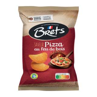 CHIPS PIZZA BRETS SACHET 125G / 10