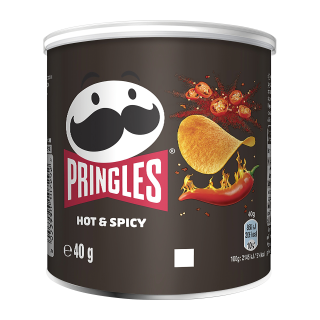 TUILES HOT&SPICY PRINGLES BOITE 40G/12