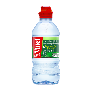 VITTEL EAU MINÉRALE NATURELLE BOUCHON SPORT BOUTEILLE PET 33 CL