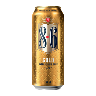 BIERE 8.6 GOLD 6.5° CANETTE 50 CL / 12