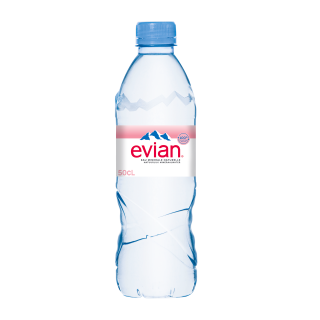 EAU MINERALE NATURELLE PLATE EVIAN BOUTEILLE RPET 50 CL /30