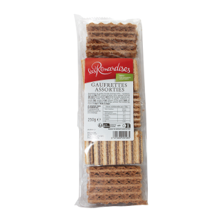 GAUFRETTES FOURREES LES RENARDISES BARQUETTE  250 G / 10