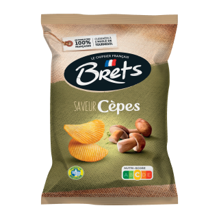 CHIPS  CEPES BRETS SACHET 125G / 10