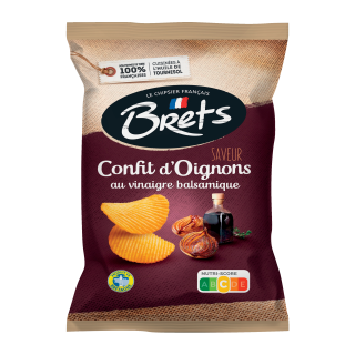 CHIPS  CONFIT D'OIGNONS AU VINAIGRE BALSAMIQUE BRETS SACHET 125G /10