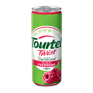 BIERE SANS ALCOOL TOURTEL TWIST FRAMBOISE CANETTE SLIM 33 CL / 12