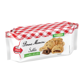 SABLES FOURRES BONNE MAMAN CHOCOLAT NOISETTE 150 G / 8