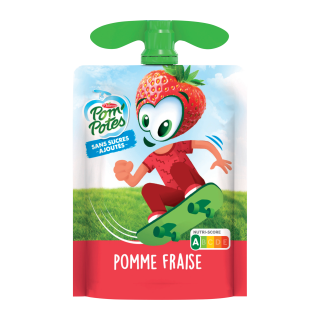 POM'POTES POMME FRAISE POM'POTES GOURDE 90G /36