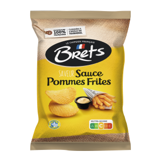 CHIPS SAUCE POMMES FRITES BRETS SACHET 125G / 10