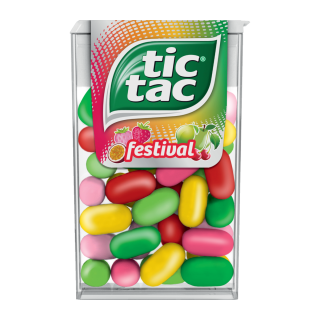 TIC TAC CERISE FRUIT DE LA PASSION CITRON VERT FRAISE TIC TAC ETUI 18G /24