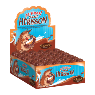 HERISSON CHOCOLAT LAIT GUIMAUVE CARAMAL CEMOI VRAC X144 BOITE  1,625KG 