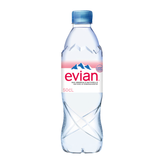 EAU MINERALE NATURELLE PLATE EVIAN BOUTEILLE RPET 50 CL /24