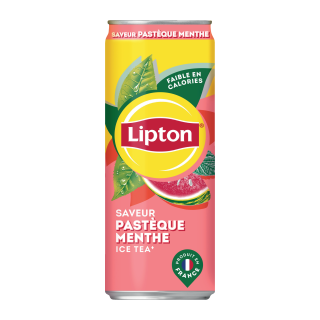 LIPTON® ICE TEA PASTÈQUE MENTHE - CANETTE SLIM 33CL / 24