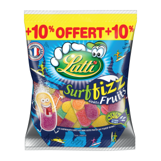 GELI LUTTI SURFIZZ FRUITS 100G + 10%/12