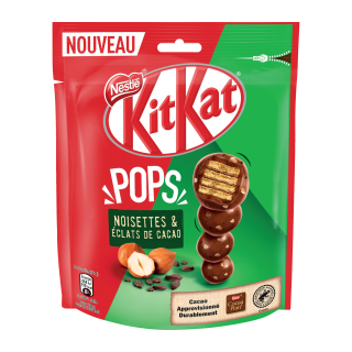 KIT KAT POPS BILLES CHOCOLAT NOISETTES KIT KAT SACHET 100G /10