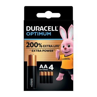 PILE DURACELL AA/LR06 OPTIMUM BLISTER DE  4 / 16