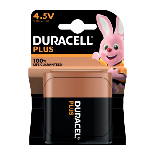 PILE DURACELL 4,5V PLUS 100% BLISTER DE 1 /10