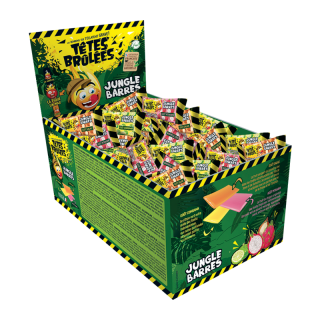 PATE A MACHER MINI JUNGLES BARRES TÊTES BRULÉES DISPLAY 1.5KG /300