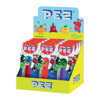 BONBONS DISTRIBUTEUR + RECHARGE MARVEL PEZ BLISTER/12 