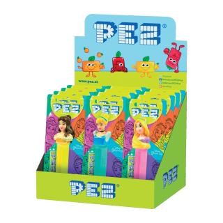 BONBONS DISTRIBUTEUR + RECHARGE DISNEY PRINCESSE PEZ BLISTER/12 