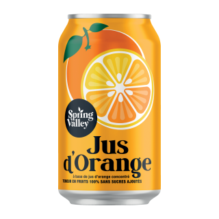 SPRING VALLEY 100% JUS D'ORANGE FAT CAN / 33CL