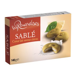 SABLE CŒUR LAIT CITRON LES RENARDISES ETUI 140 G / 10